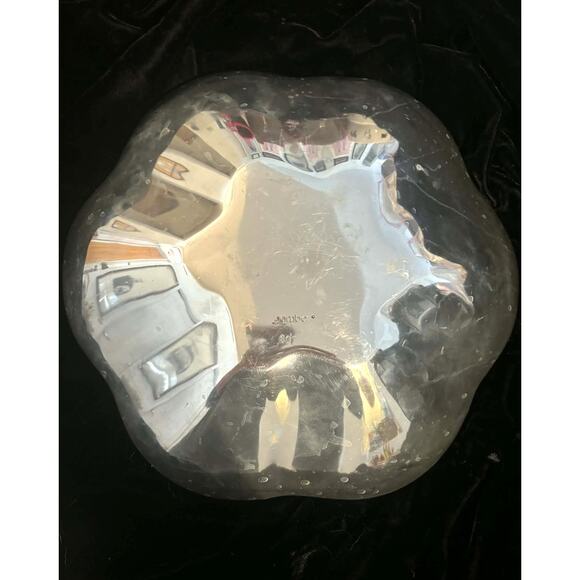 Nambe 607 Large 12” Blossom Bowl Mid Century Modern Alloy Petal Dish Sculptural - Picture 5 of 6